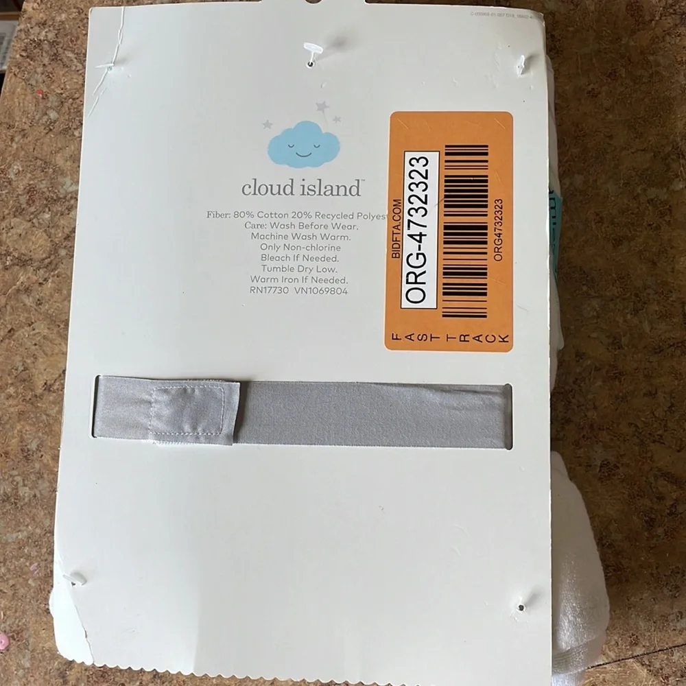 Cloud island 3-pack infant hooded towels New